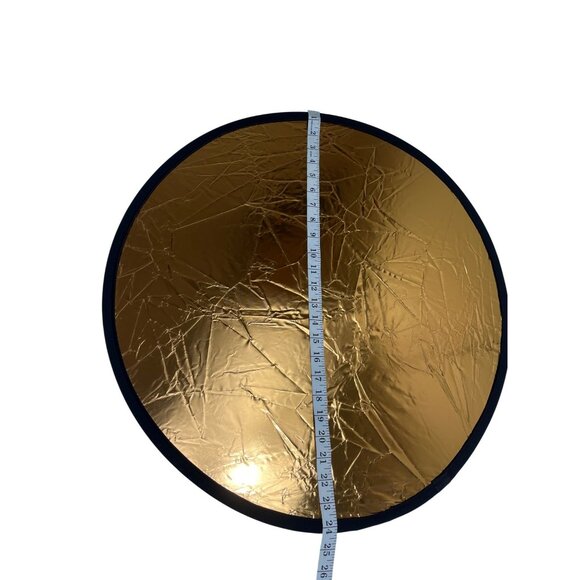 24" Reflector Disc With Silver & Gold Sides For Photography & Videography w/case - Picture 2 of 4
